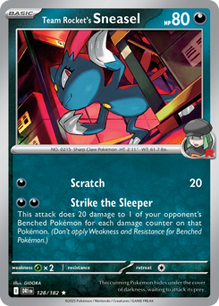 sv10 sv10-128-Team Rocket's Sneasel