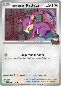 sv10 sv10-147-Team Rocket's Rattata