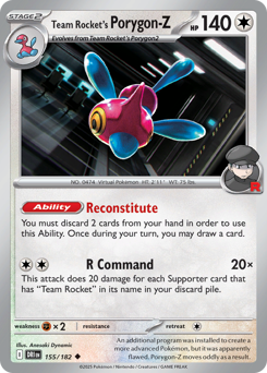 sv10 sv10-155-Team Rocket's Porygon-Z