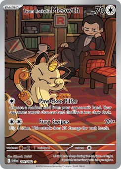 sv10 sv10-203-Team Rocket's Meowth