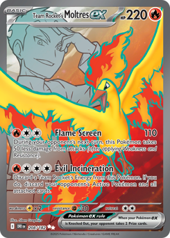 sv10 sv10-208-Team Rocket's Moltres ex