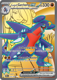 sv10 sv10-215-Cynthia's Garchomp ex