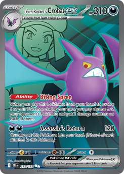 sv10 sv10-217-Team Rocket's Crobat ex
