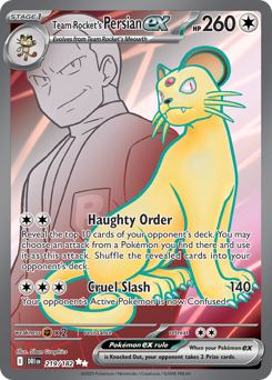 sv10 sv10-219-Team Rocket's Persian ex