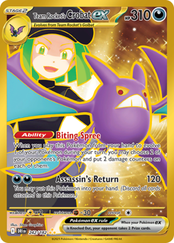 sv10 sv10-242-Team Rocket's Crobat ex