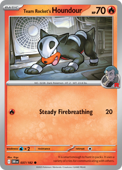 sv10 sv10-37-Team Rocket's Houndour