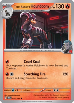 sv10 sv10-38-Team Rocket's Houndoom