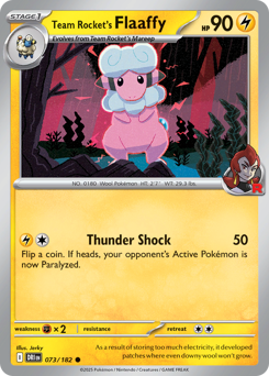 sv10 sv10-73-Team Rocket's Flaaffy