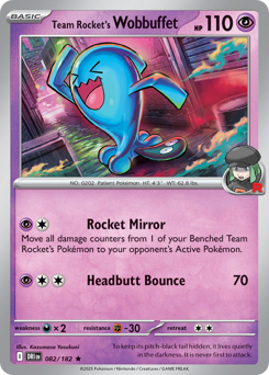 sv10 sv10-82-Team Rocket's Wobbuffet