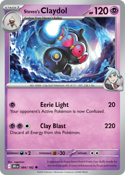sv10 sv10-84-Steven's Claydol