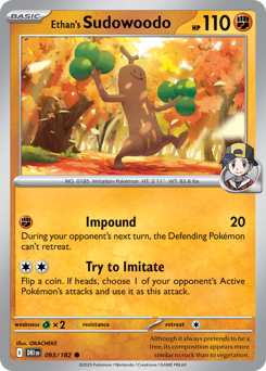 sv10 sv10-93-Ethan's Sudowoodo