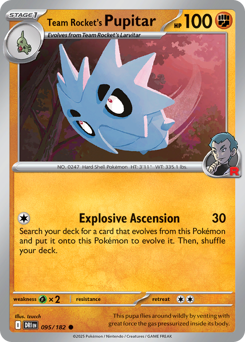 sv10 sv10-95-Team Rocket's Pupitar